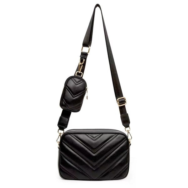 Elsie Quilted Crossbody Bag with Coin Purse