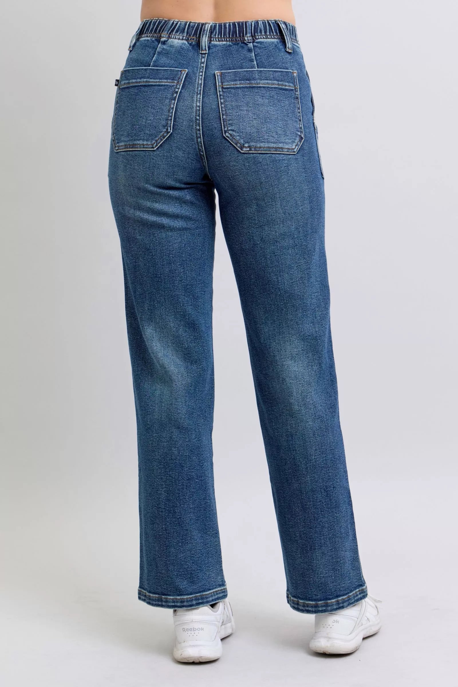 Judy Blue Drawstring Straight Jeans with Pockets