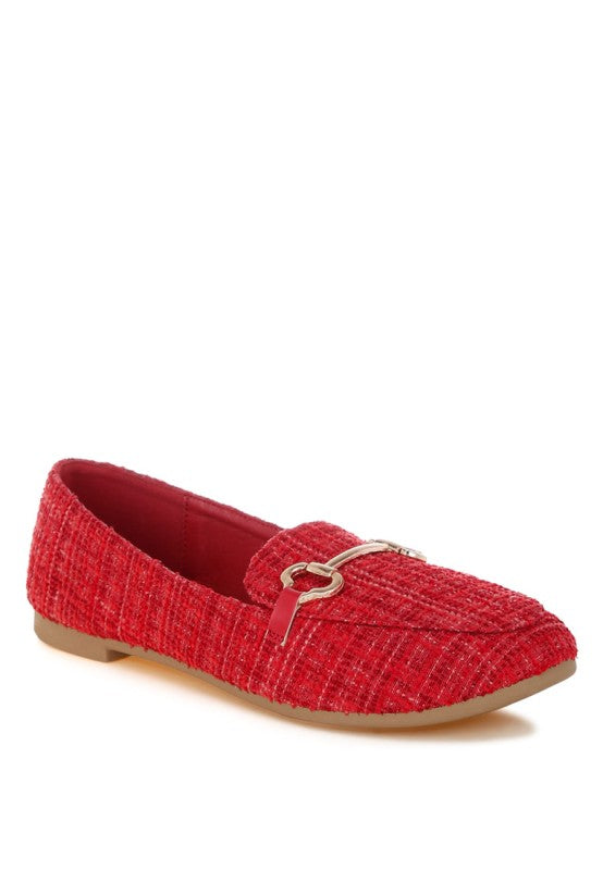 Drairi Horsebit Detail Tweed Loafers