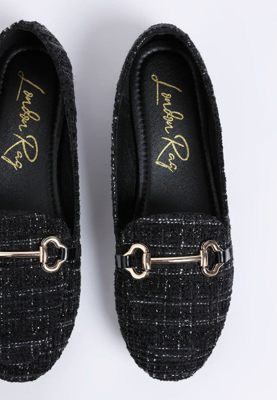 Drairi Horsebit Detail Tweed Loafers