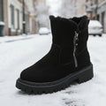 Women's Velvet Lined Cotton Snow Boots