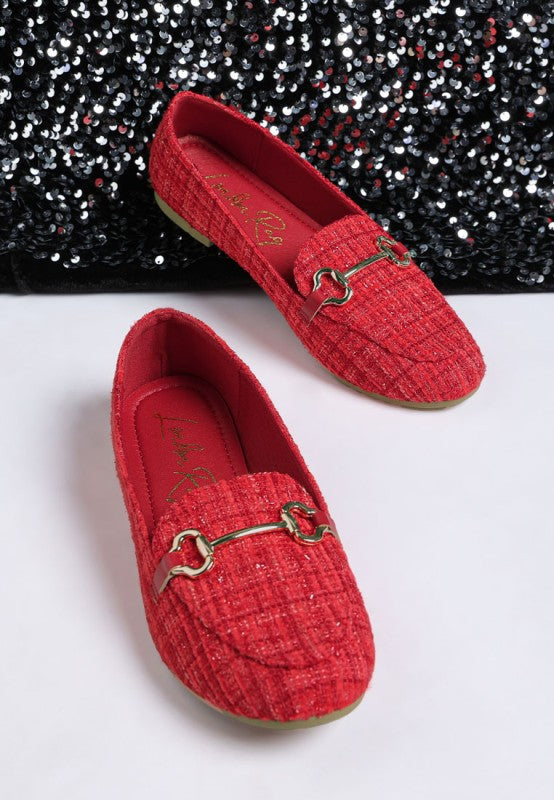 Drairi Horsebit Detail Tweed Loafers