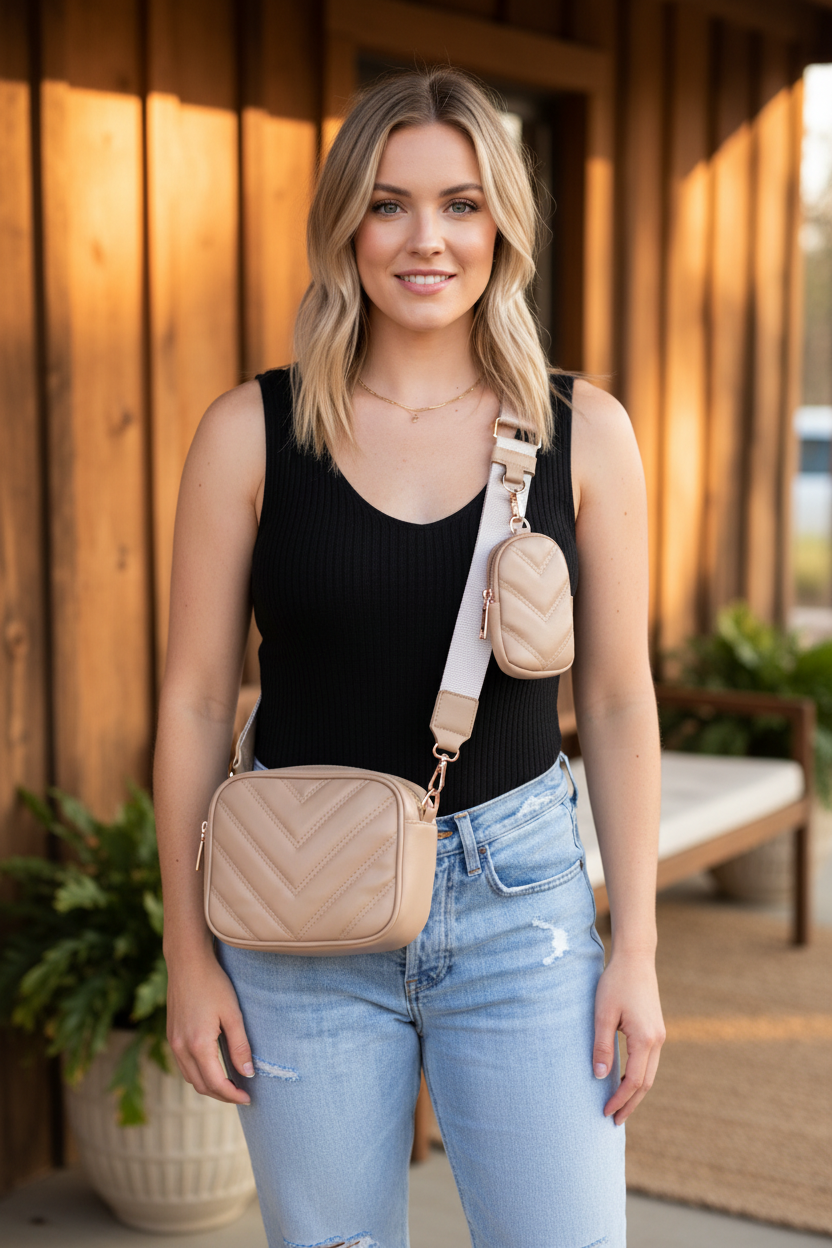Plus Size Model Crossbody